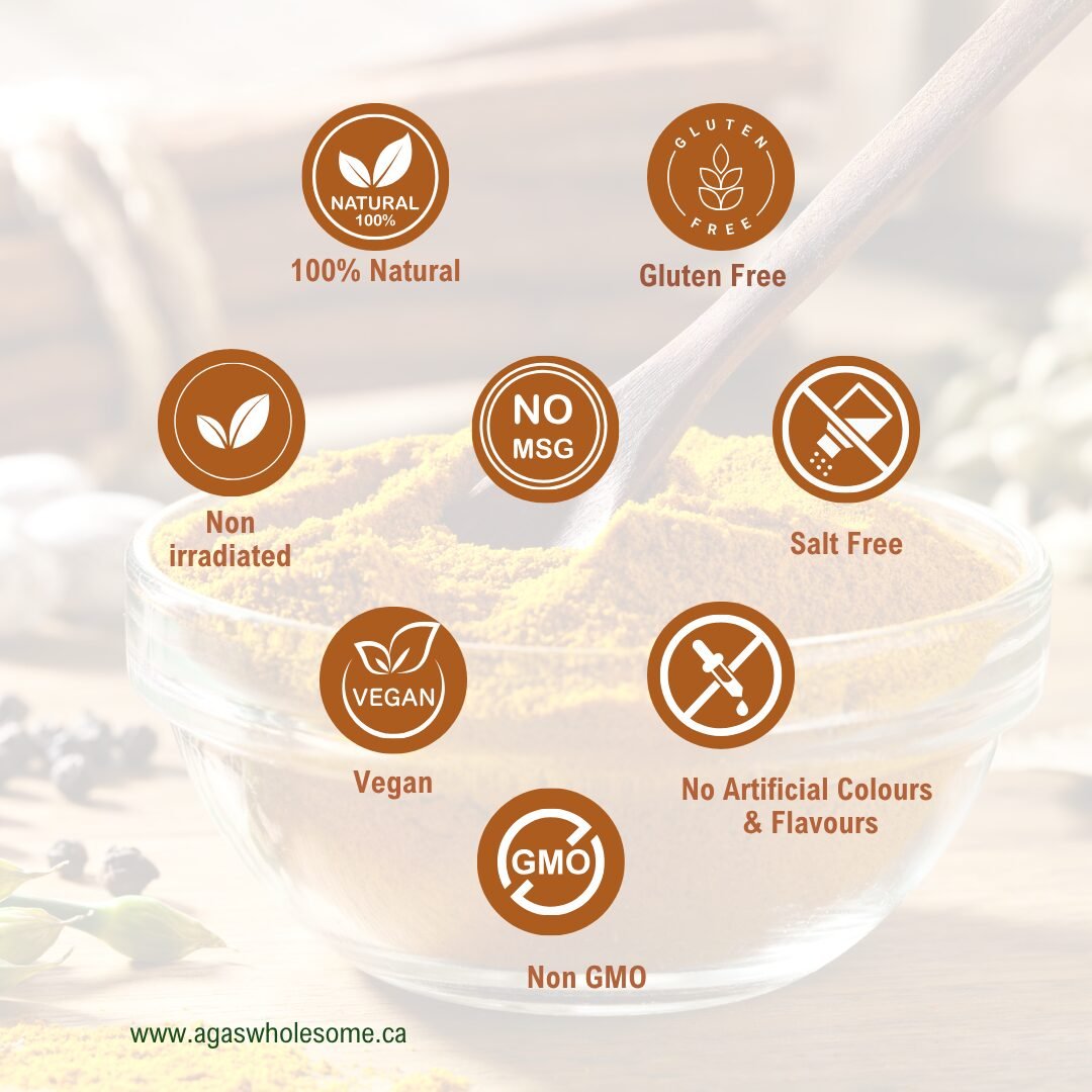 Aga's Curry powder features