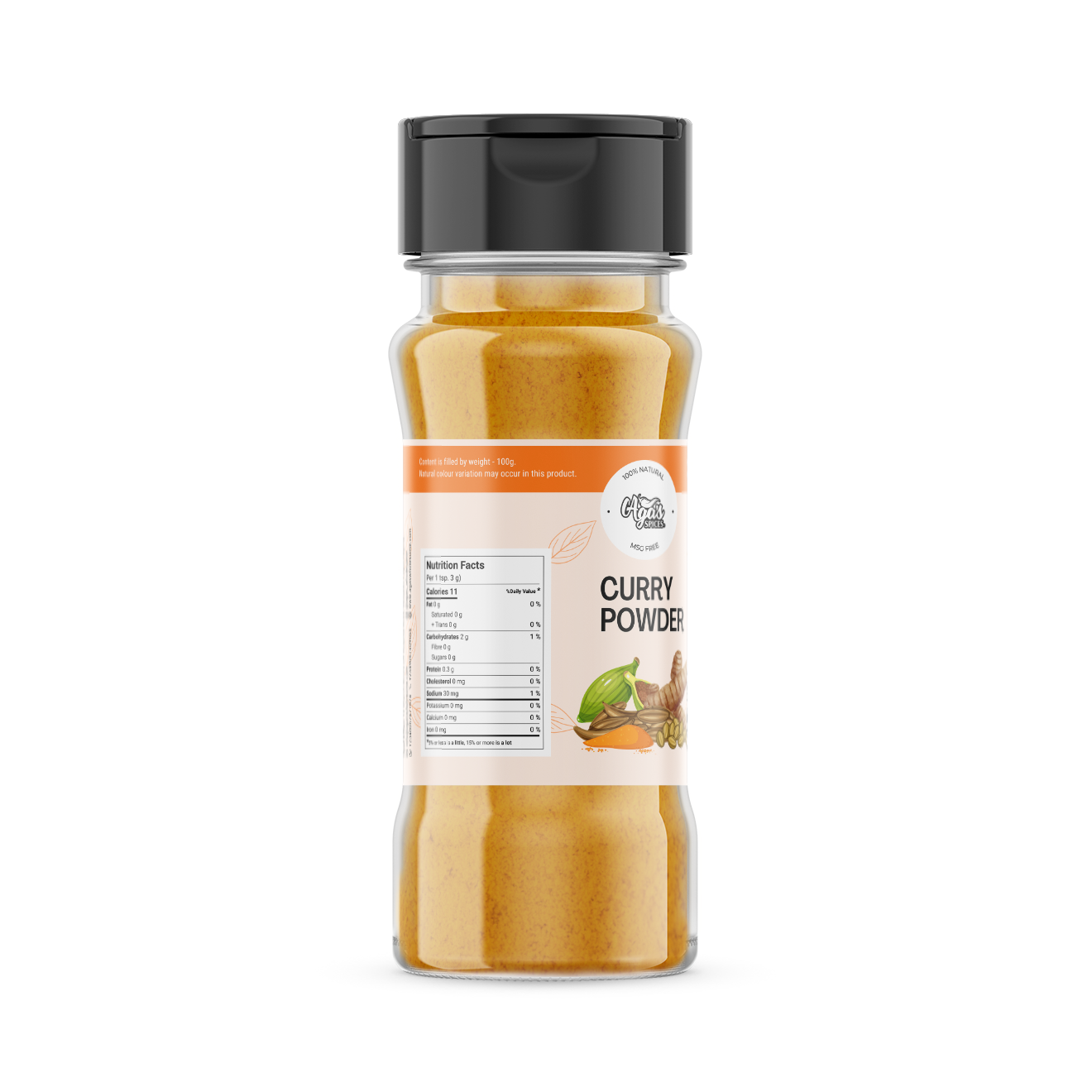 Aga's Wholesome Curry Powder nutrition facts