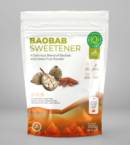 Aga's Baobab Sweetener Front Mockup